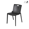 Cadeira de jardim exterior em polipropileno design rendilhado Magic Promoção