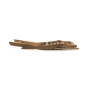 Cadeira dobrável interior exterior com braços em madeira de acácia Bali Oferta