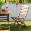 Cadeira dobrável para interior e exterior em madeira, modelo Bali Venda