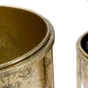 Conjunto de 2 vasos de flores para plantas em metal dourado Lumai Descontos