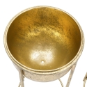 Conjunto de 2 vasos de flores para plantas em metal dourado Lumai Escolha
