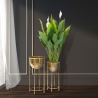 Conjunto de 2 vasos de flores para plantas em metal dourado Lumai Venda