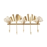 Cabide de parede em metal com 5 ganchos 26,3x49,5x6 cm Leaves Promoção