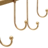 Cabide de parede em metal com 5 ganchos 26,3x49,5x6 cm Leaves Descontos