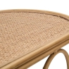 Consola de metal estilo boho chic com tampo em rattan Samui Escolha
