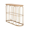 Consola de metal estilo boho chic com tampo em rattan Samui Oferta