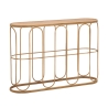 Consola de metal estilo boho chic com tampo em rattan Samui Promoção