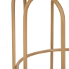 Mesa de centro redonda em metal e rattan 55x40x40cm Samui Saldos
