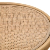 Mesa de centro redonda em metal e rattan 55x40x40cm Samui Descontos