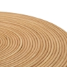 Mesa de centro redonda em rattan 56x48x48cm estilo boho chic Teyra Saldos