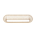 Prateleira de parede em metal e rattan estilo boho chic Panama Promoção