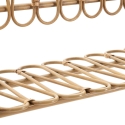 Prateleira de parede em metal e rattan estilo boho chic Panama Saldos