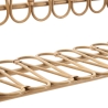 Prateleira de parede em metal e rattan estilo boho chic Panama Saldos