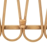 Prateleira de parede em metal e rattan estilo boho chic Panama Catálogo