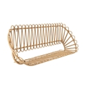 Prateleira de parede em metal e rattan estilo boho chic Panama Oferta