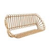 Prateleira de parede em metal e rattan estilo boho chic Panama Oferta