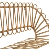 Prateleira de parede em metal e rattan estilo boho chic Panama Descontos