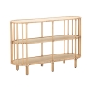 Consola de entrada em metal e rattan 3 prateleiras boho chic Panama Promoção