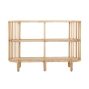 Consola de entrada em metal e rattan 3 prateleiras boho chic Panama Oferta