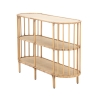 Consola de entrada em metal e rattan 3 prateleiras boho chic Panama Saldos