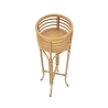 Suporte para Vasos Redondo com Pé em Metal e Rattan Panama Stand Oferta