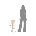 Suporte para Vasos Redondo com Pé em Metal e Rattan Panama Stand Catálogo