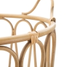 Cesto redondo boho chic em metal e rattan Panama Saldos
