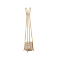 Cabide de chão em rattan com porta-guarda-chuvas 49x175cm Panama Promoção