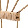 Cabide de parede em metal e rattan com 3 ganchos Panama Descontos