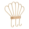 Cabide de parede em metal e rattan com 3 ganchos Panama Oferta