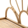 Prateleira de parede em metal e rattan com barra para pendurar Panama Catálogo