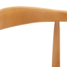 Conjunto de 2 cadeiras de cozinha em madeira com assento em rattan entrançado Japan Modelo