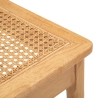 Conjunto de 2 cadeiras de cozinha em madeira com assento em rattan entrançado Japan Escolha