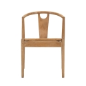 Conjunto de 2 cadeiras de cozinha em madeira com encosto de rattan entrançado Japan Oferta