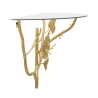 Prateleira de parede em metal dourado com vidro Tisty Oferta