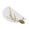 Prateleira de parede em metal dourado com vidro Tisty Catálogo