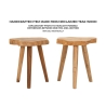 Banco artesanal em madeira de teca natural estilo étnico Budut Modelo