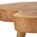 Banco artesanal em madeira de teca natural estilo étnico Budut Oferta