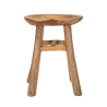 Banco em madeira de teca design natural étnico Sel Slim Oferta
