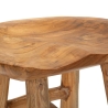 Banco em madeira de teca design natural étnico Sel Slim Catálogo