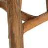 Banco em madeira de teca design natural étnico Sel Slim Escolha