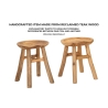 Banco em madeira de teca design natural étnico Sel Slim Medidas