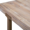 Mesa de jantar madeira e metal 90x180cm estilo industrial Ankara Descontos
