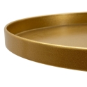 Mesa alta redonda em metal dourado 51x100cm Doha Saldos