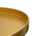 Mesa alta redonda em metal dourado 51x100cm Doha Catálogo