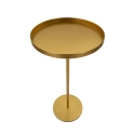 Mesa alta redonda em metal dourado 51x100cm Doha Promoção