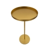 Mesa alta redonda em metal dourado 51x100cm Doha Promoção