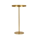 Mesa alta redonda em metal dourado 51x100cm Doha Oferta