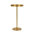 Mesa alta em metal dourado design moderno 41x80cm Doha Promoção