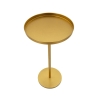Mesa alta em metal dourado design moderno 41x80cm Doha Oferta